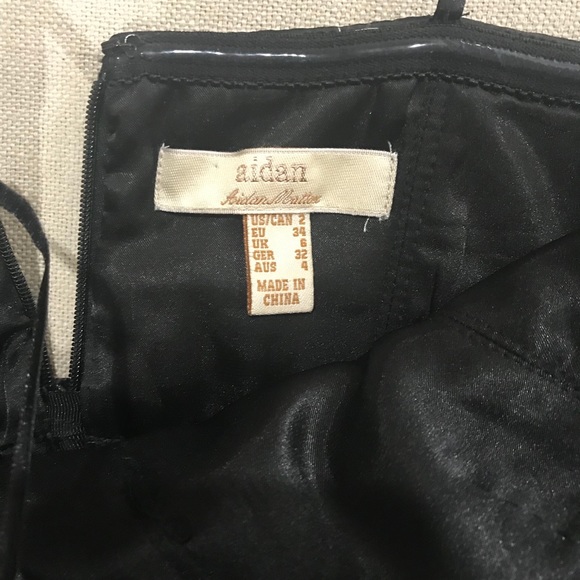 Aidan Mattox Strapless Black and Nude - Picture 3 of 6